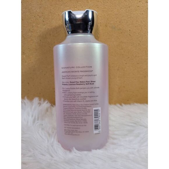 Bath and Body Works Sweat Pea Luxury Bubble Bath 10 oz- NEW - Picture 3 of 4